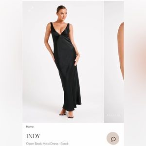 Black long dress - Meshki